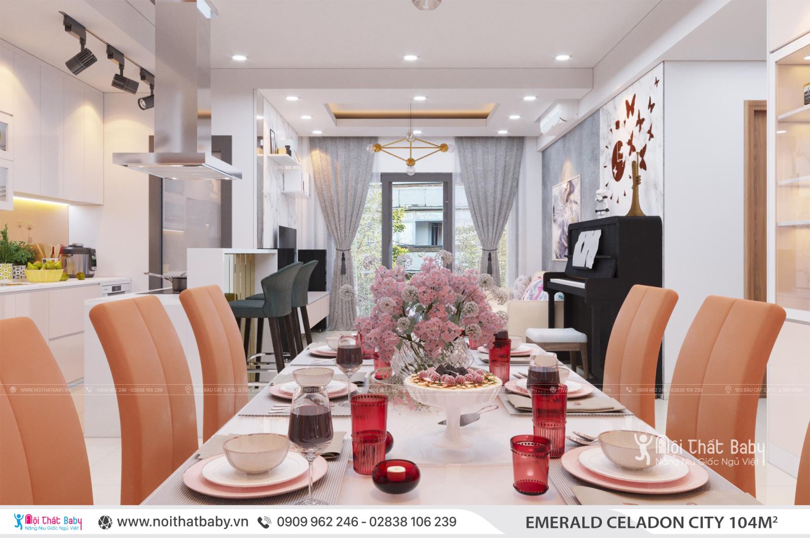 Tổng hợp các mẫu thiết kế nội thất Chung cư Emerald Celadon City